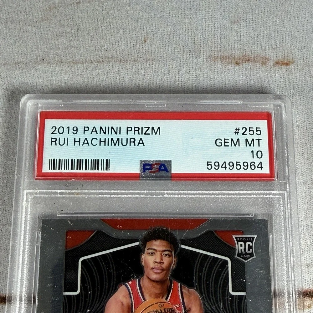 2019 PANINI PRIZM #255 RUI HACHIMURA RC ROOKIE PSA 10 New Other